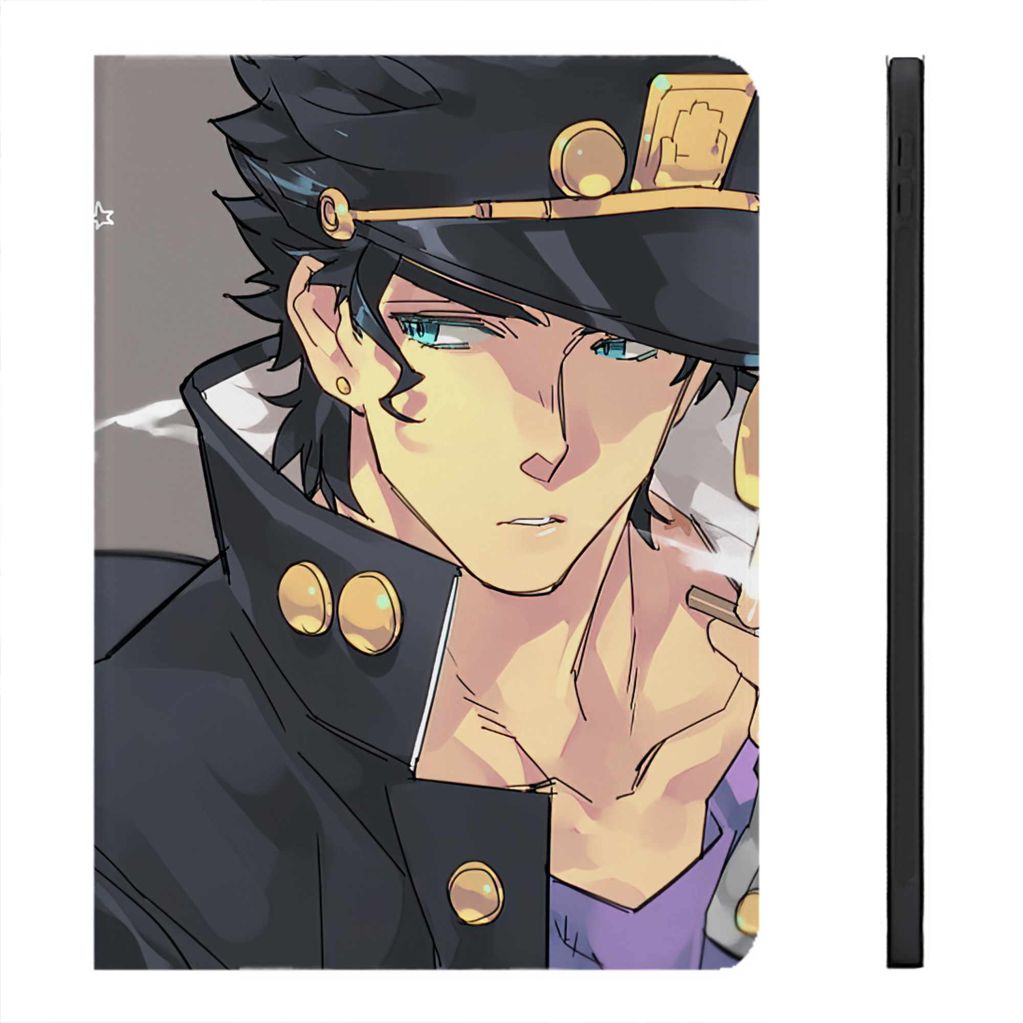 （画像用） ジョジョの奇妙な冒険 JoJo's Bizarre Adventure IPadケース ペンホルダー付き ブックスタイルデザイン
